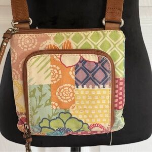 Fossil Floral Crossbody